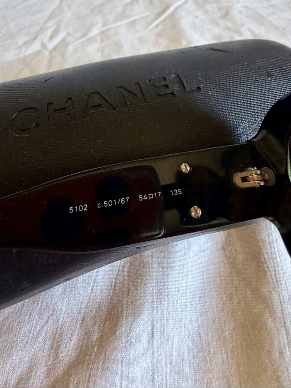 Chanel Black 5102 C501/87  54 17 135 with CC logo Sunglasses - Picture 9 of 13